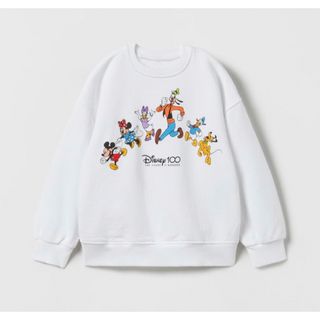 ザラキッズ(ZARA KIDS)のザラ ベビー ディズニー ミッキーフレンズ 100周年 トレーナー(Tシャツ/カットソー)