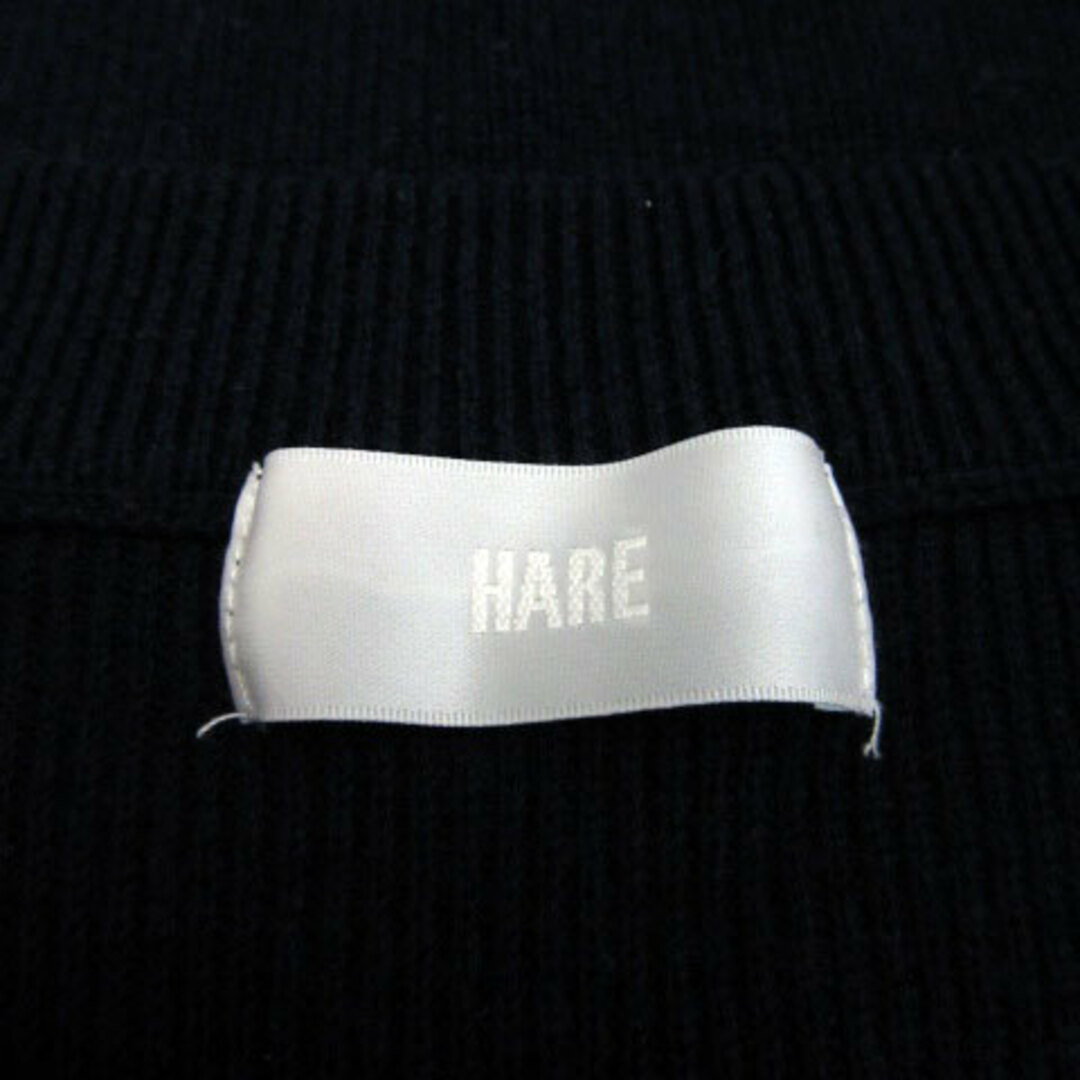 HARE(ハレ)のハレ HARE ニット カットソー 長袖 ラウンドネック F マルチカラー 紺 レディースのトップス(ニット/セーター)の商品写真