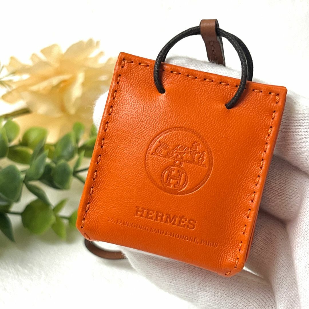 【美品】HERMES エルメス サックオランジュ　チャーム約6cmマチ