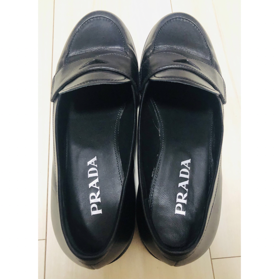 PRADA ローファー 黒 25cm 1回のみ着用 4