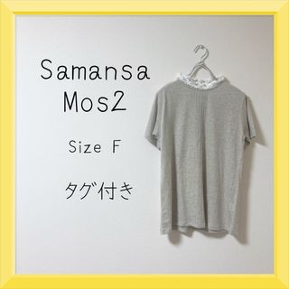 サマンサモスモス(SM2)のバテンレース ハイネック 半袖カットソー(カットソー(半袖/袖なし))