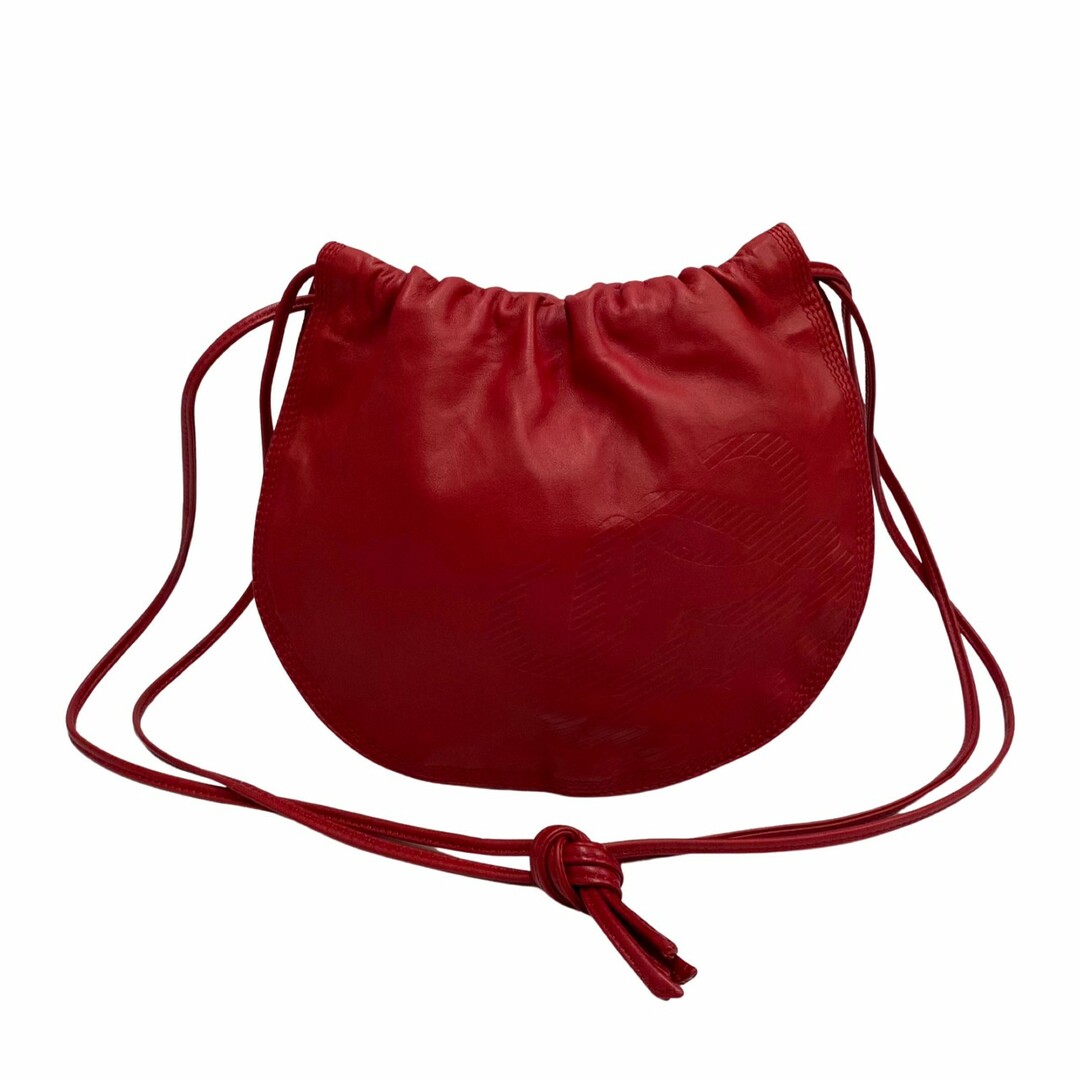 極 美品 LOEWE ロエベ ヴィンテージ アナグラム ロゴ 型押し レザー 本