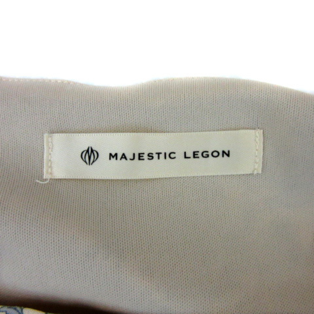 MAJESTIC LEGON(マジェスティックレゴン)のマジェスティックレゴン ワンピース ノースリーブ 花柄 M ベージュ レディースのワンピース(ロングワンピース/マキシワンピース)の商品写真