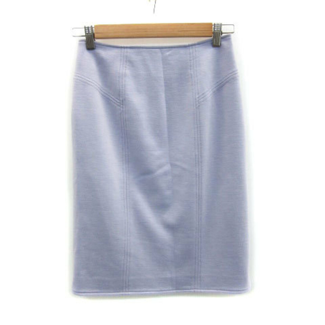 ナラカミーチェ NARA CAMICIE タイトスカート ひざ丈 0 パープル レディースのスカート(ひざ丈スカート)の商品写真