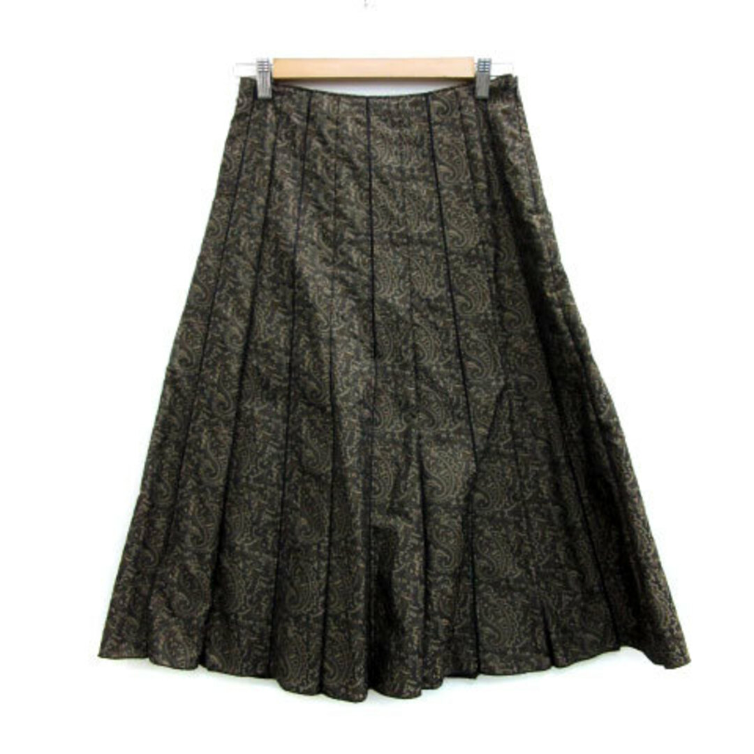キヨコ タカセ  K.T プリーツスカート ロング丈 ペイズリー柄 11 グレー レディースのスカート(ひざ丈スカート)の商品写真