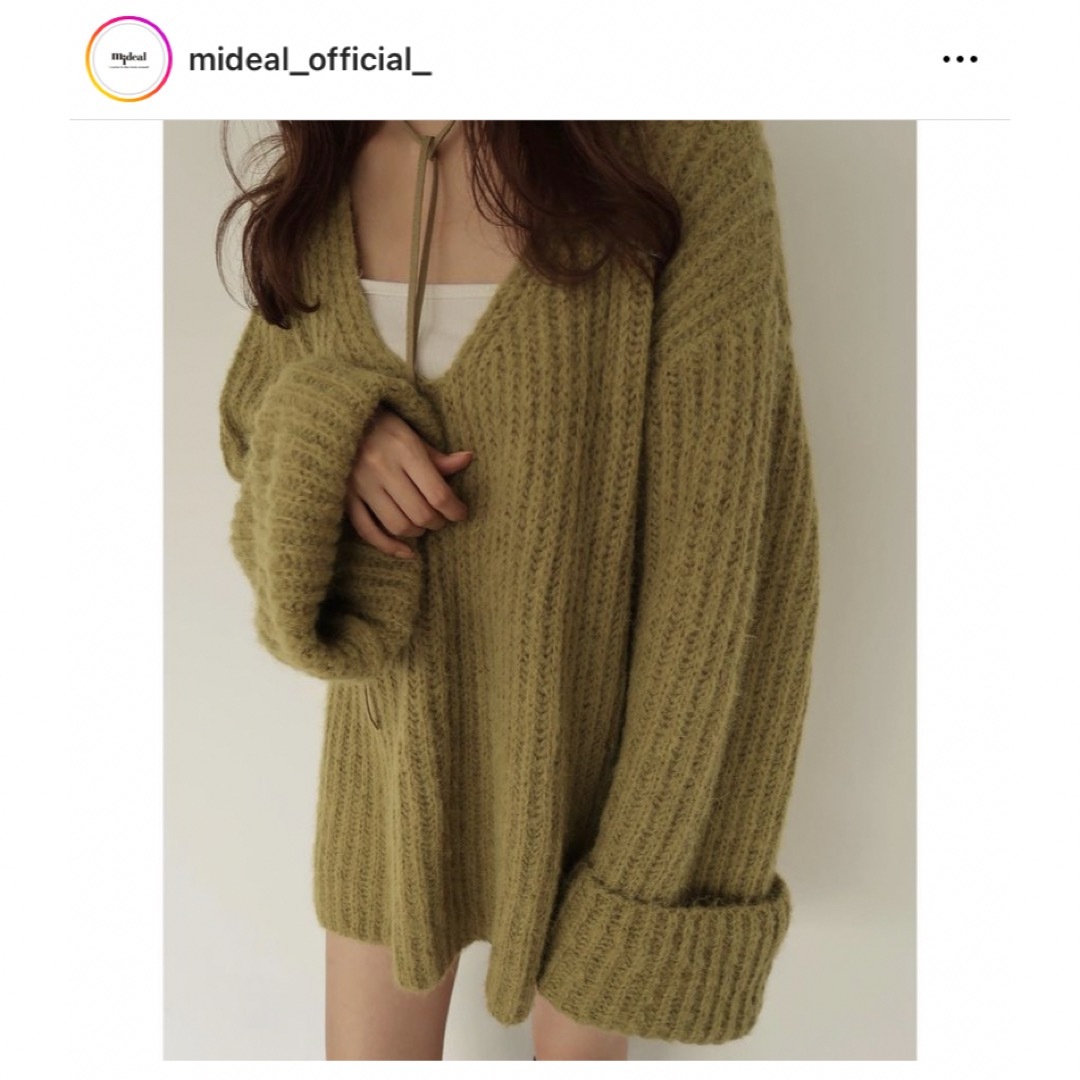 v knit ニットワンピース - ひざ丈ワンピース