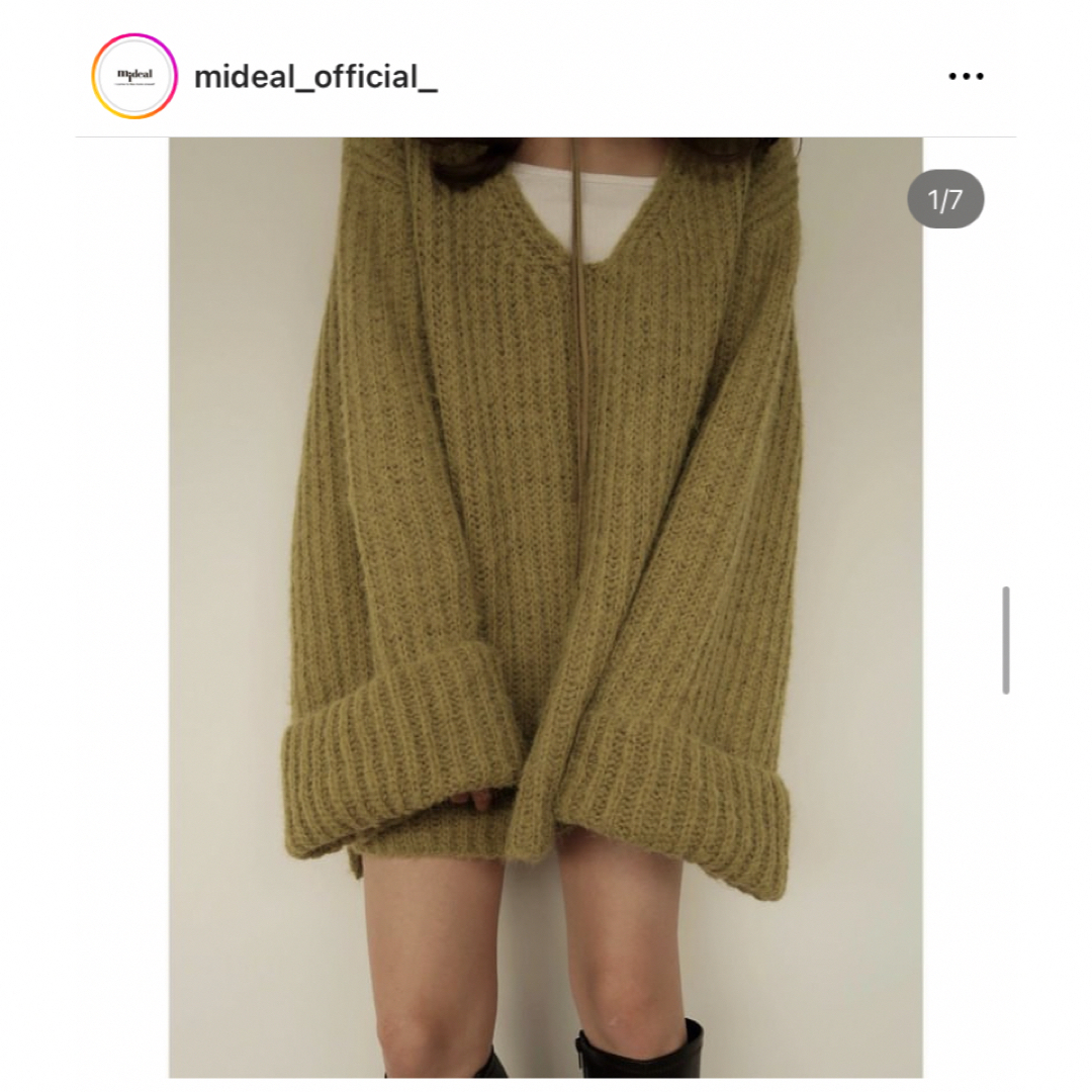 レディースv knit ニットワンピース