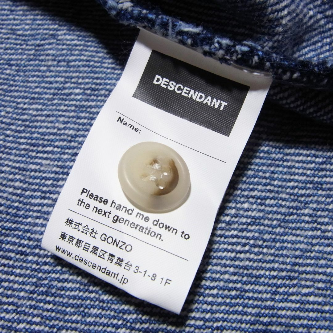 DESCENDANT - ディセンダント SPICOLI HOODED LS SHIRT デニム シャツ ...