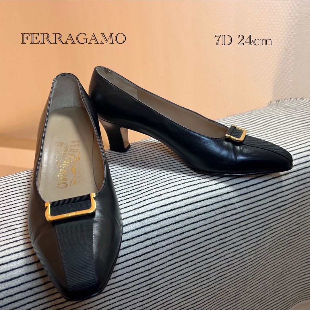 美品☆ Salvatore Ferragamoガンチーニ パンプス