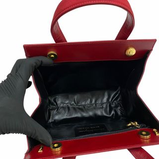 極 美品 袋 付 フェラガモ ヴァラリボン カーフレザー ハンドバッグ