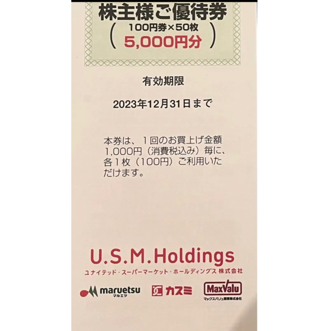 匿名配送　USMH　株主優待　12000円分