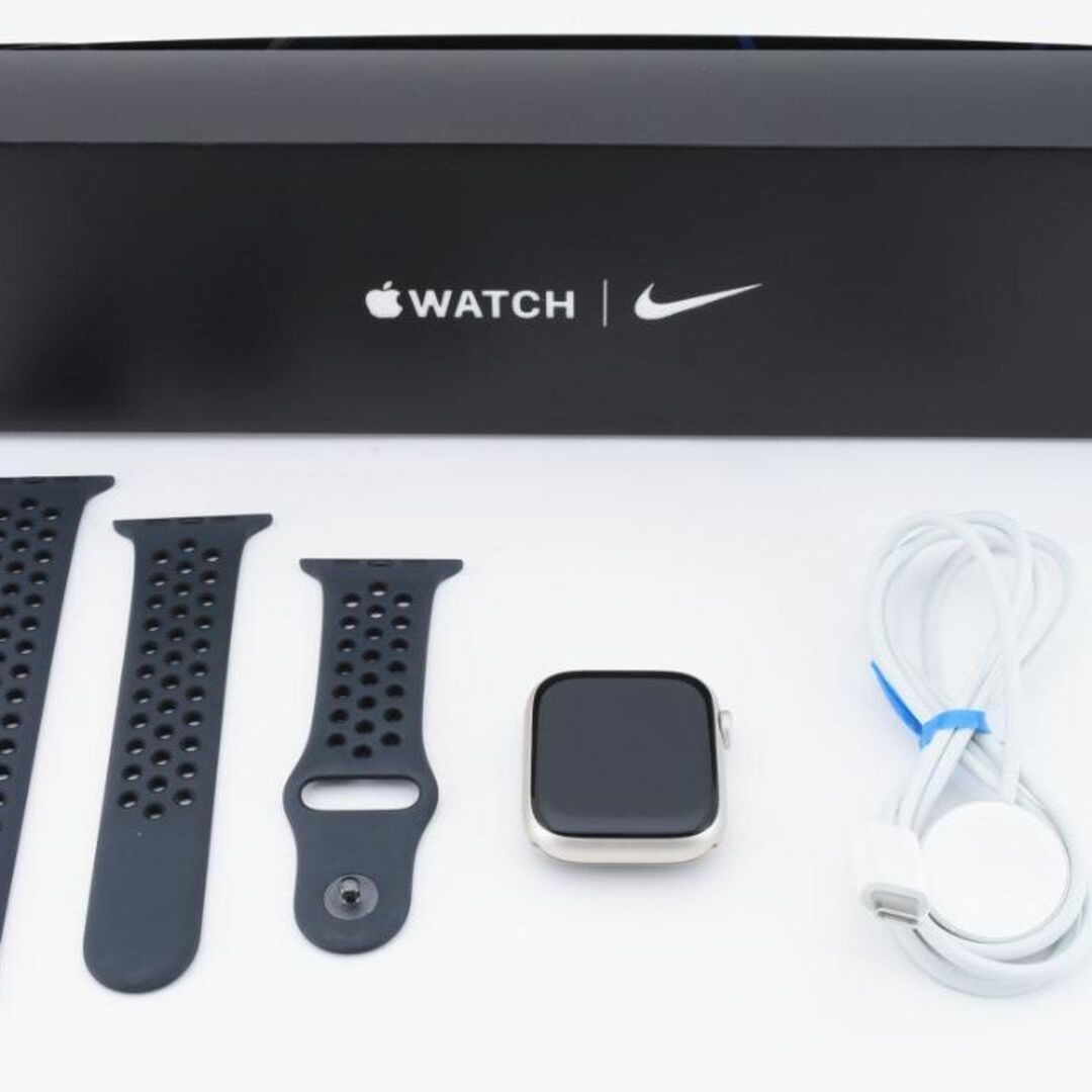 Apple - 【箱付き極美品】Apple Watch 7 45mm ブルー GPSモデルの通販