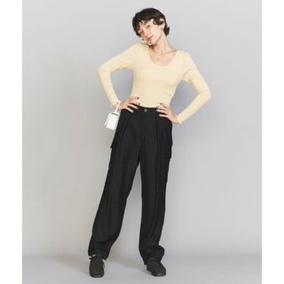 ビューティアンドユースユナイテッドアローズ(BEAUTY&YOUTH UNITED ARROWS)の完売品　B&Y カーゴパンツ　黒Sサイズ(ワークパンツ/カーゴパンツ)