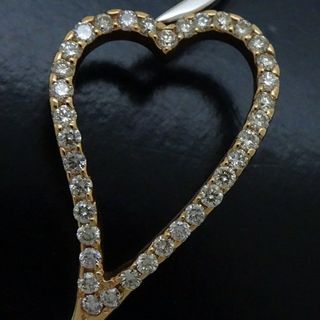 ハート バングル ダイヤモンド0.58ct K18PG ピンクゴールドxK18WG