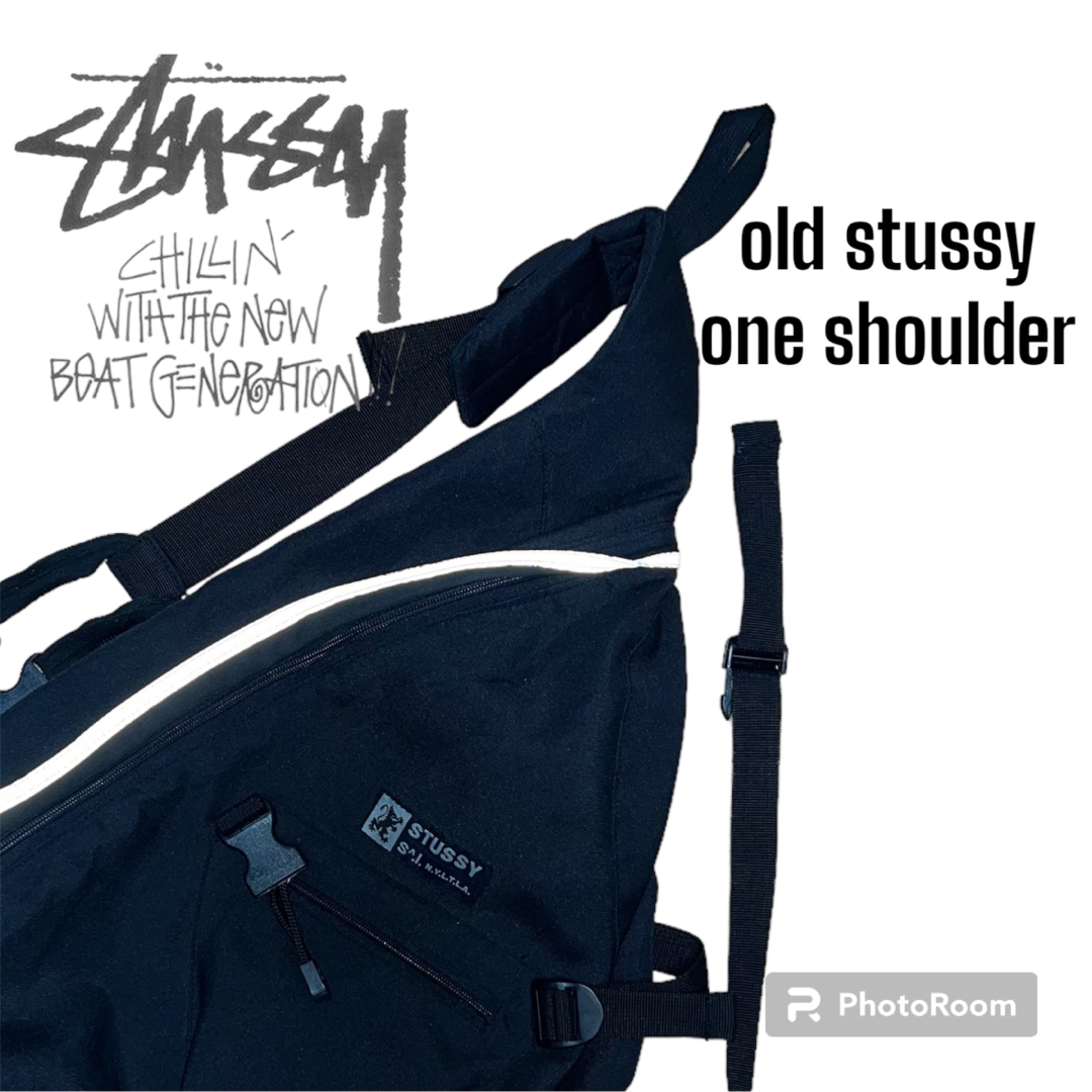 90's《old stussy》ワンショルダーバッグ　激レア　テック系