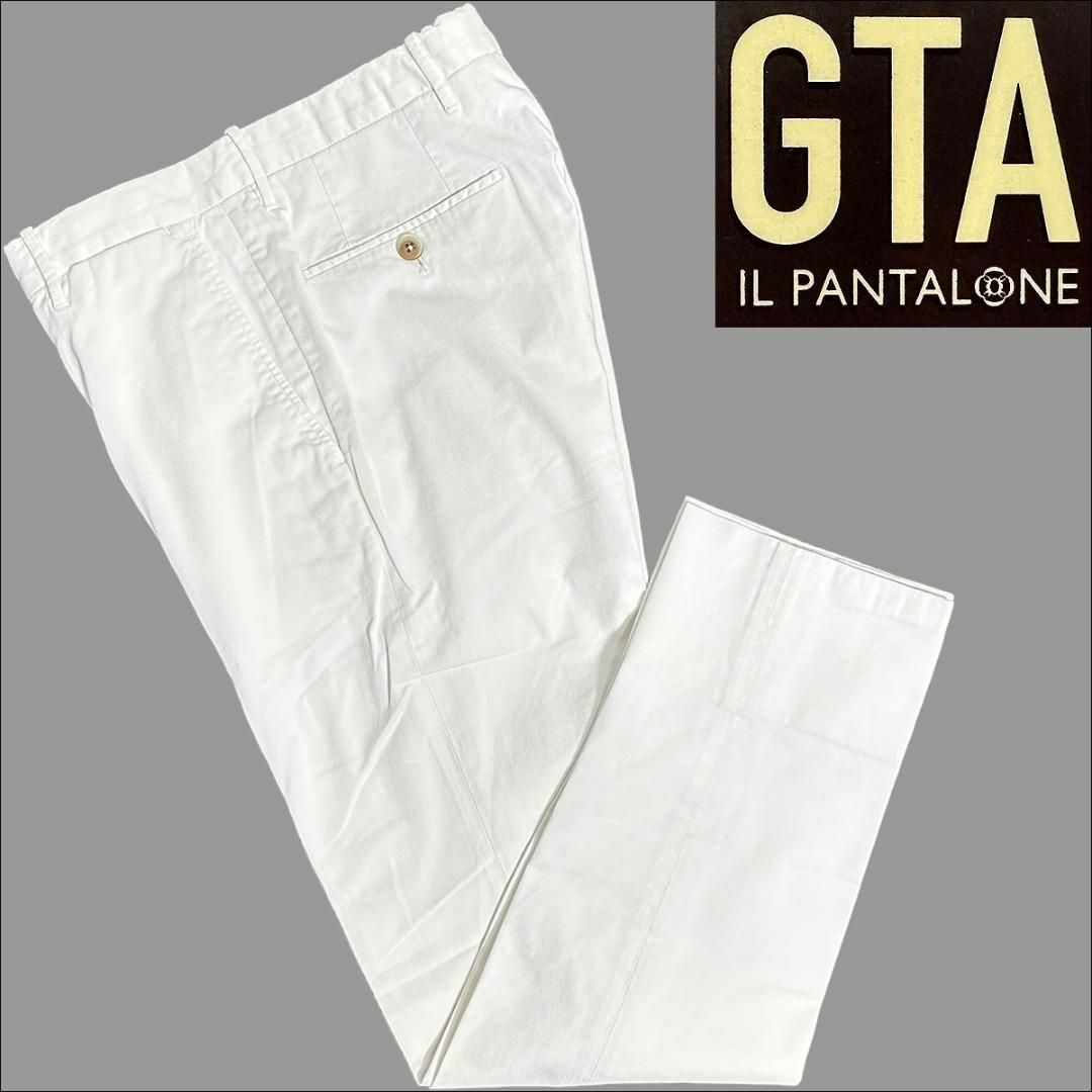 美品　ジーティーアー　GTA スラックス　グレー　48 SLIM スリム