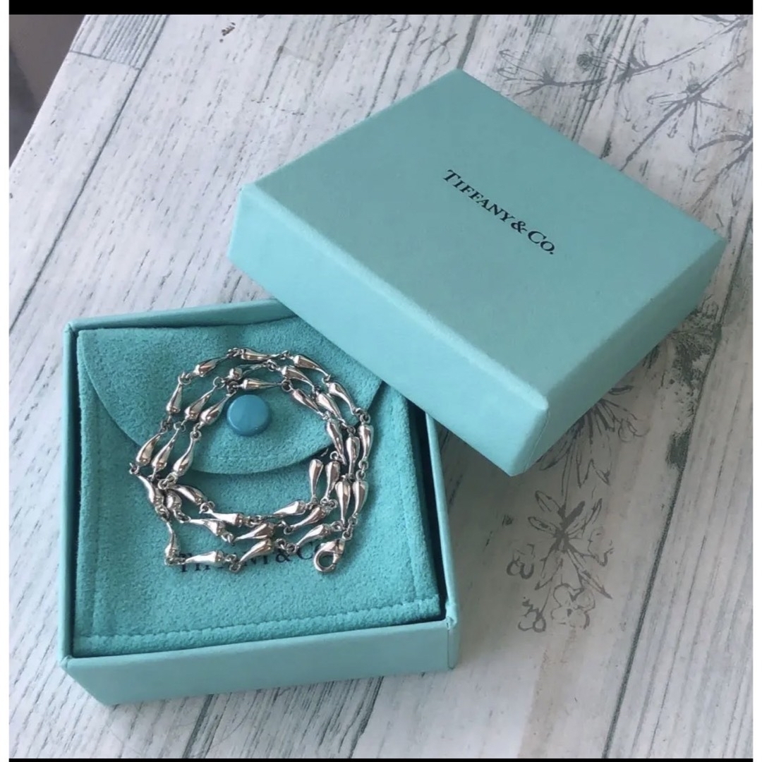 Tiffany & Co. - 希少 ティファニーパフティアドロップネックレス 34P