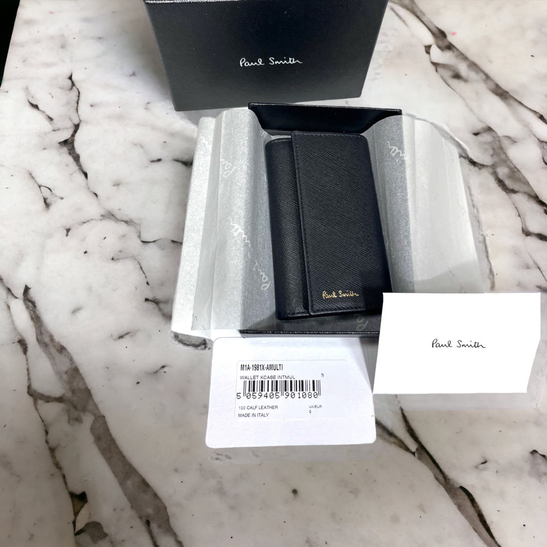 【未使用】Paul Smith ポールスミス 6連キーケース マルチストライプ