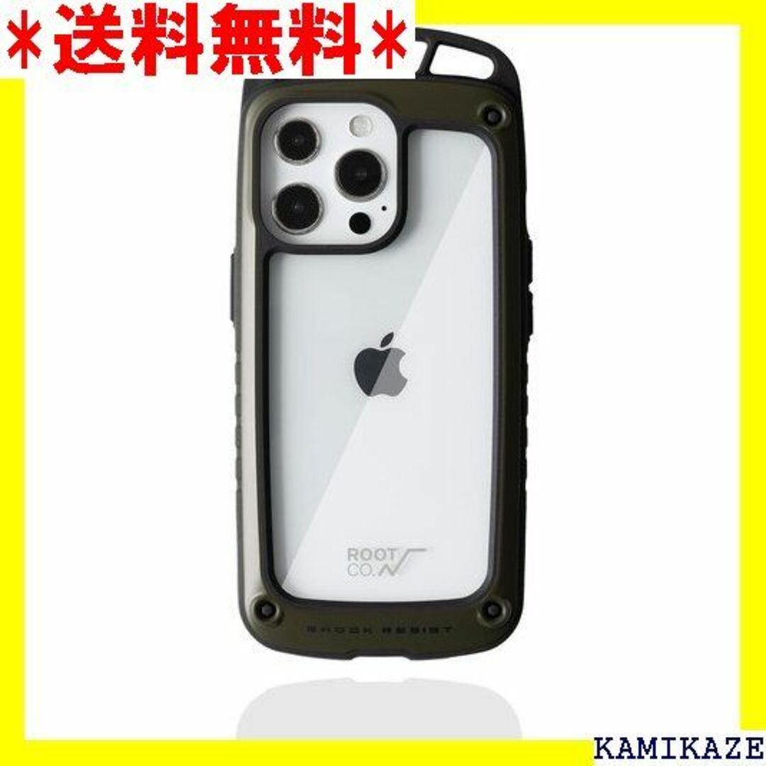 ☆送料無料 ROOT CO. iPhone13Pro専用 k. カーキ 582