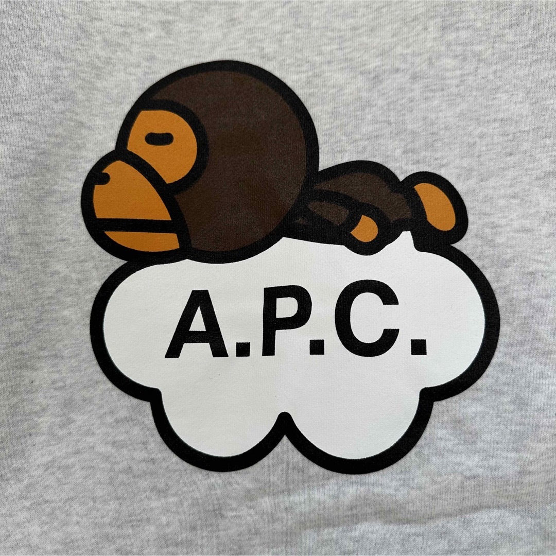 【アベイシングエイプ】【A.P.C】XL スウェット トレーナー グレー