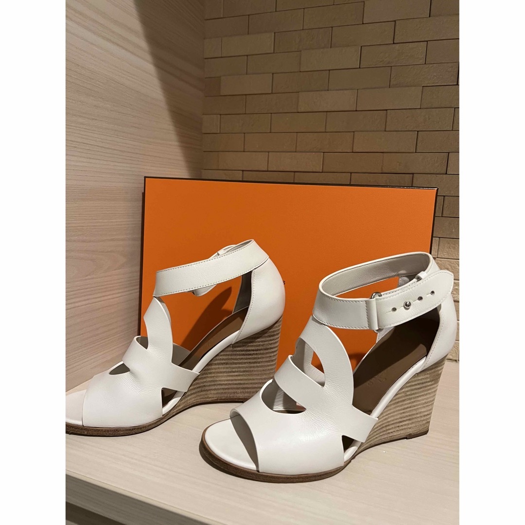 Hermes - HERMES シェーヌダンクル サンダル ホワイト 35の通販 by M's