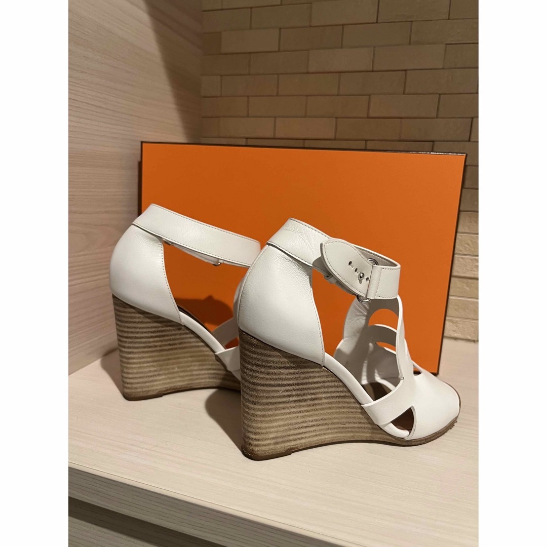 Hermes - HERMES シェーヌダンクル サンダル ホワイト 35の通販 by M's
