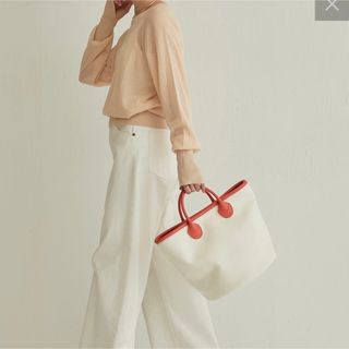 イアパピヨネ(ear PAPILLONNER)のパピヨネ　WEB限定Seau campus bag オレンジ(トートバッグ)