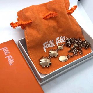 フォリフォリ(Folli Follie)の美品　フォリフォリ ネックレス ロングチェーン　65.5㎝(ネックレス)