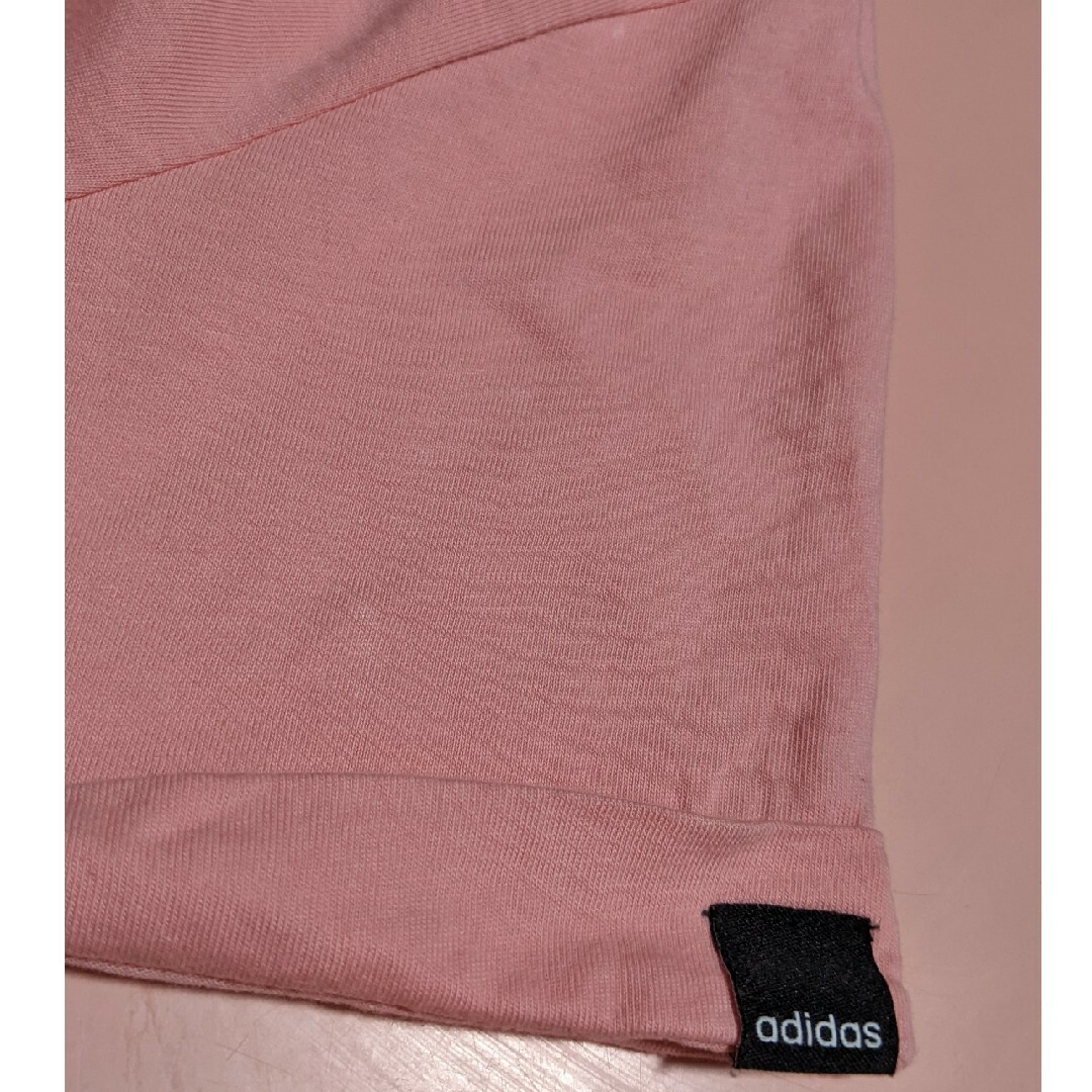 adidas(アディダス)の半額セール☆　アディダス adidas　Ｌサイズ　 Tシャツ レディース ピンク レディースのトップス(Tシャツ(半袖/袖なし))の商品写真