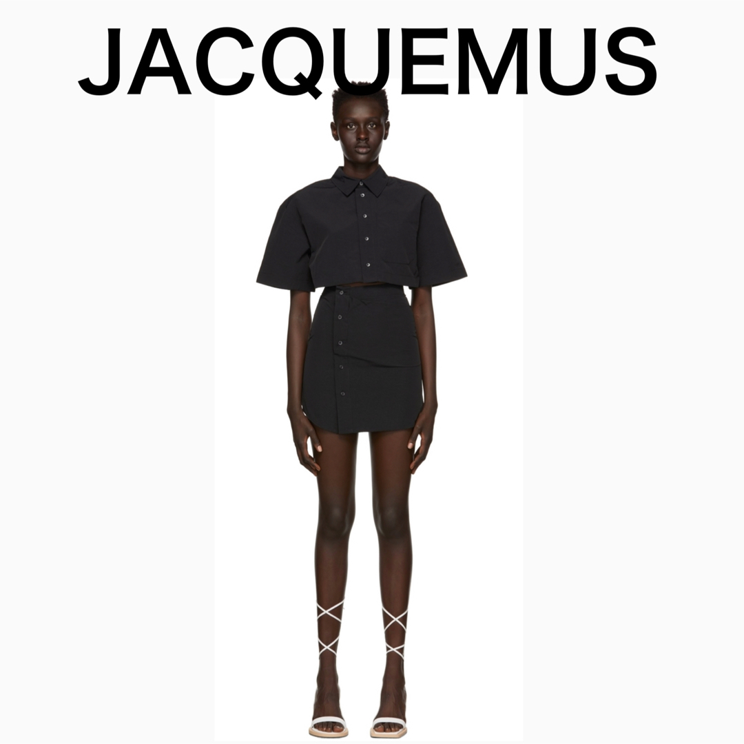 HYKE(ハイク)のJACQUEMUS ブラック La Robe Arles ショートドレス レディースのワンピース(ミニワンピース)の商品写真