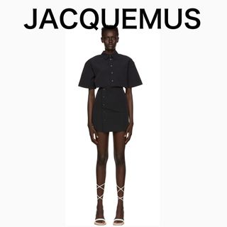 ハイク(HYKE)のJACQUEMUS ブラック La Robe Arles ショートドレス(ミニワンピース)