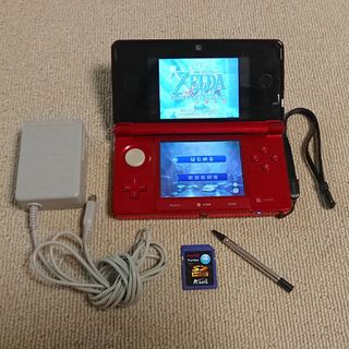 ニンテンドー3DS フレアレッド➕3DSソフト2枚