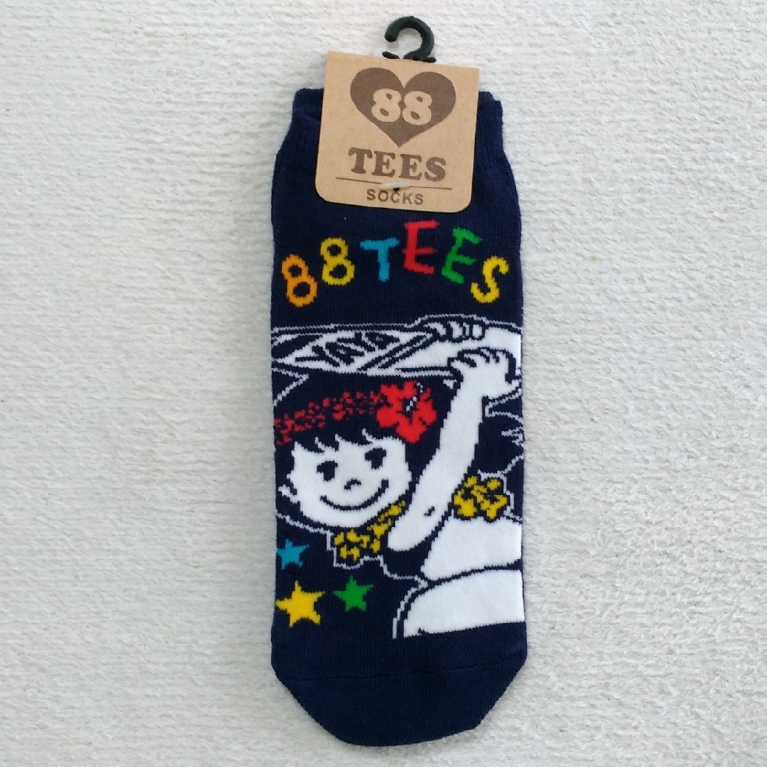 88TEES(エイティーエイティーズ)の88TEES 22-24cm くるぶしソックス 靴下 ハワイアン ロコ レディースのレッグウェア(ソックス)の商品写真