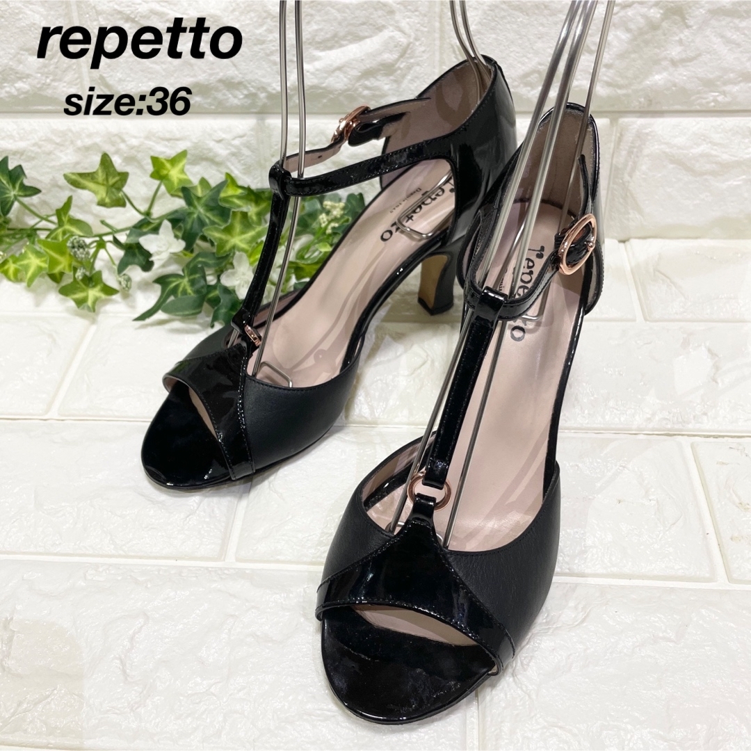 repetto - repetto レペット ストラップパンプス エナメル レザー