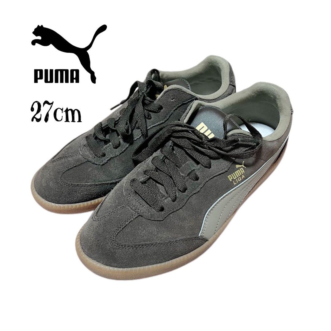 希少27cm★PUMA プーマ ジャーマントレーナー ローカットスニーカー