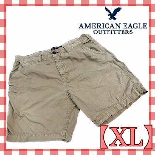 アメリカンイーグル(American Eagle)の【美品】アメリカンイーグル　XL 〜 3L ベージュ　短パン　半ズボン　341(ショートパンツ)