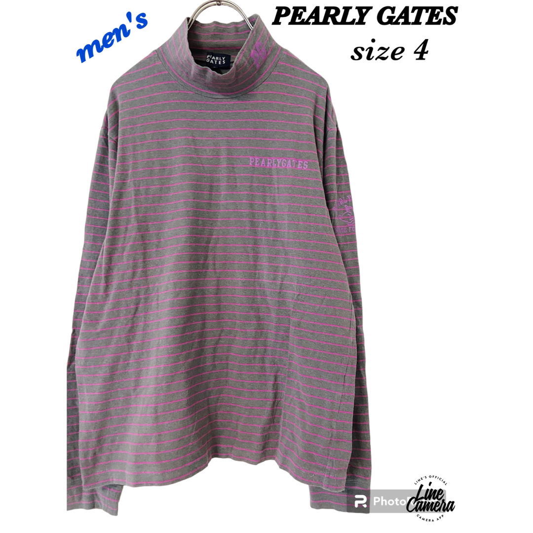 PEARLY GATES - PG パーリーゲイツ モックシャツ モックネック メンズ4