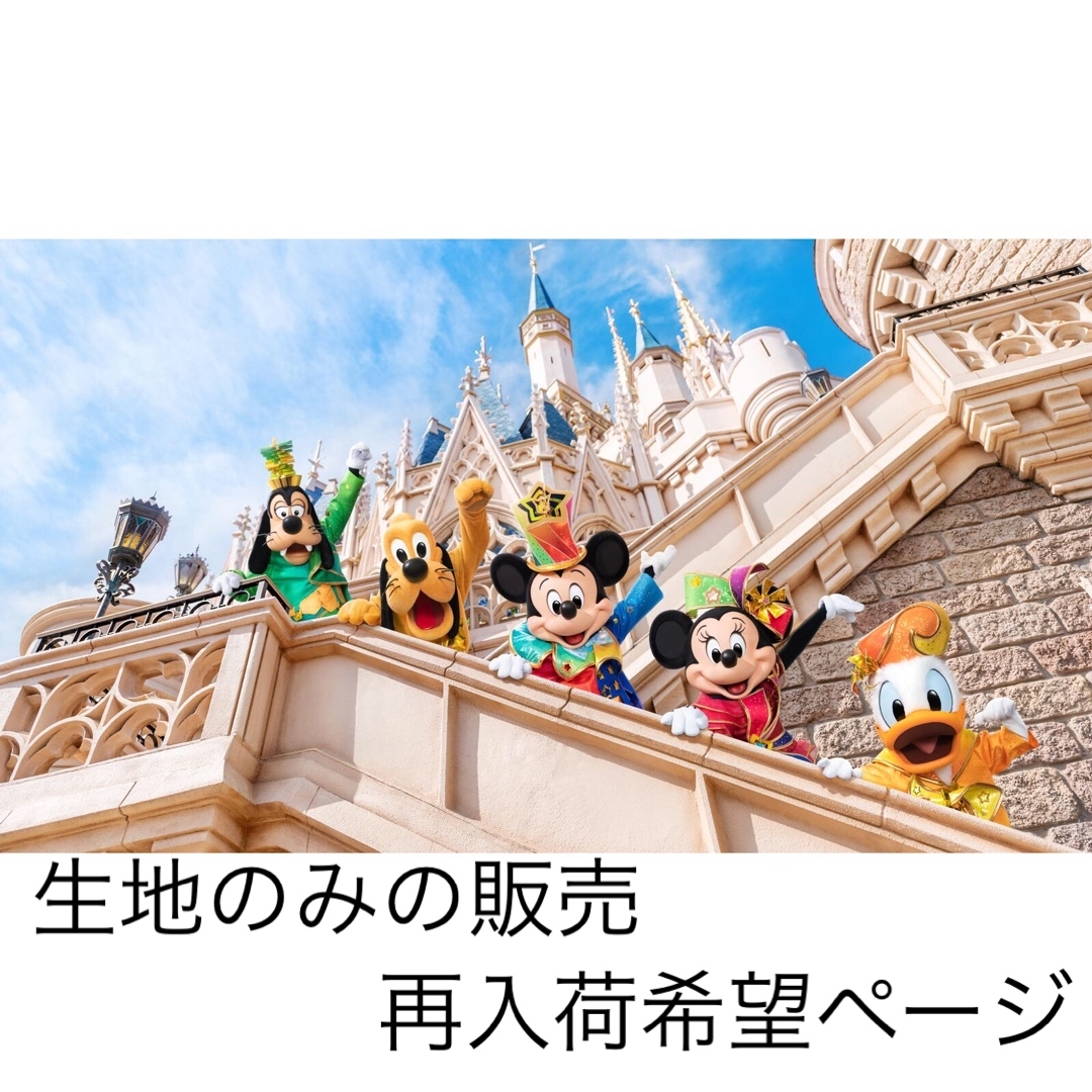 ディズニー　生地　再入荷ページ　ハンドメイド　ハロウィン　40周年生地/糸