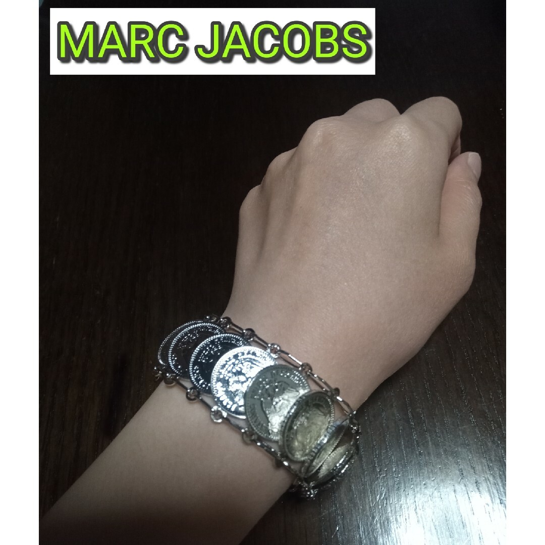 ☆新品未使用 MARC JACOBS シルバー コインブレスレット ユニセックス