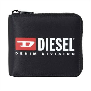 ディーゼル(DIESEL)のDIESEL ディーゼル 折り財布 ブラック ファスナー ロゴ(折り財布)