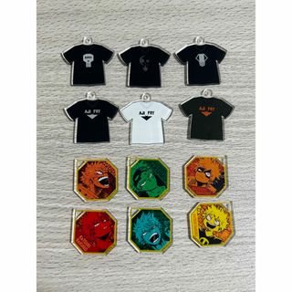 ヒロアカ 爆豪勝己のTシャツコレクションチャーム 6点セット(キーホルダー)