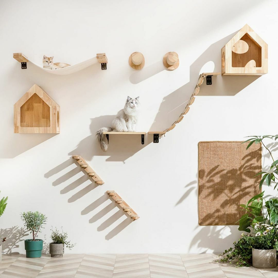 FUKUMARU 猫用壁掛け式ハンモック ロングサイズ 90㎝ キャットウォーク 5