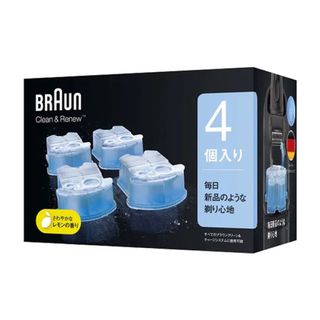 ブラウン(BRAUN)のブラウン　アルコール洗浄液　4個(メンズシェーバー)