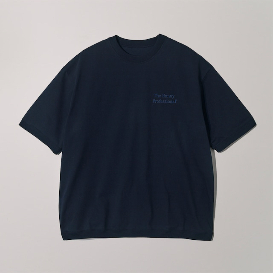 Short sleeve hem rib tee (NAVY) L - Tシャツ/カットソー(半袖/袖なし)