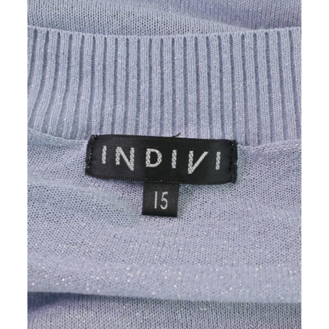 INDIVI(インディヴィ)のINDIVI インディヴィ カーディガン 15(XXL位) 青紫系(ラメ) 【古着】【中古】 レディースのトップス(カーディガン)の商品写真