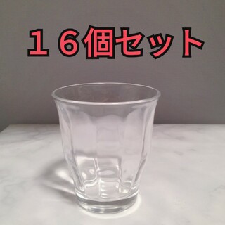 ムジルシリョウヒン(MUJI (無印良品))の美品　無印　16個　ソーダグラス　ガラス(グラス/カップ)