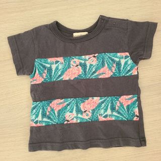 ブランシェス(Branshes)のぴぴぴ、ピンクのフラミンゴがカワちぃ！サイズ80　branshes(Ｔシャツ)