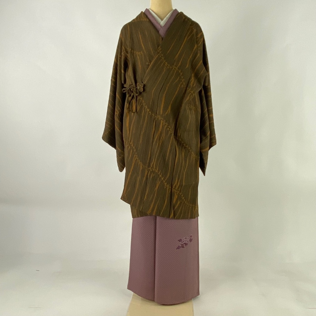 道中着 身丈99cm 裄丈68cm 正絹 美品 秀品 - 着物