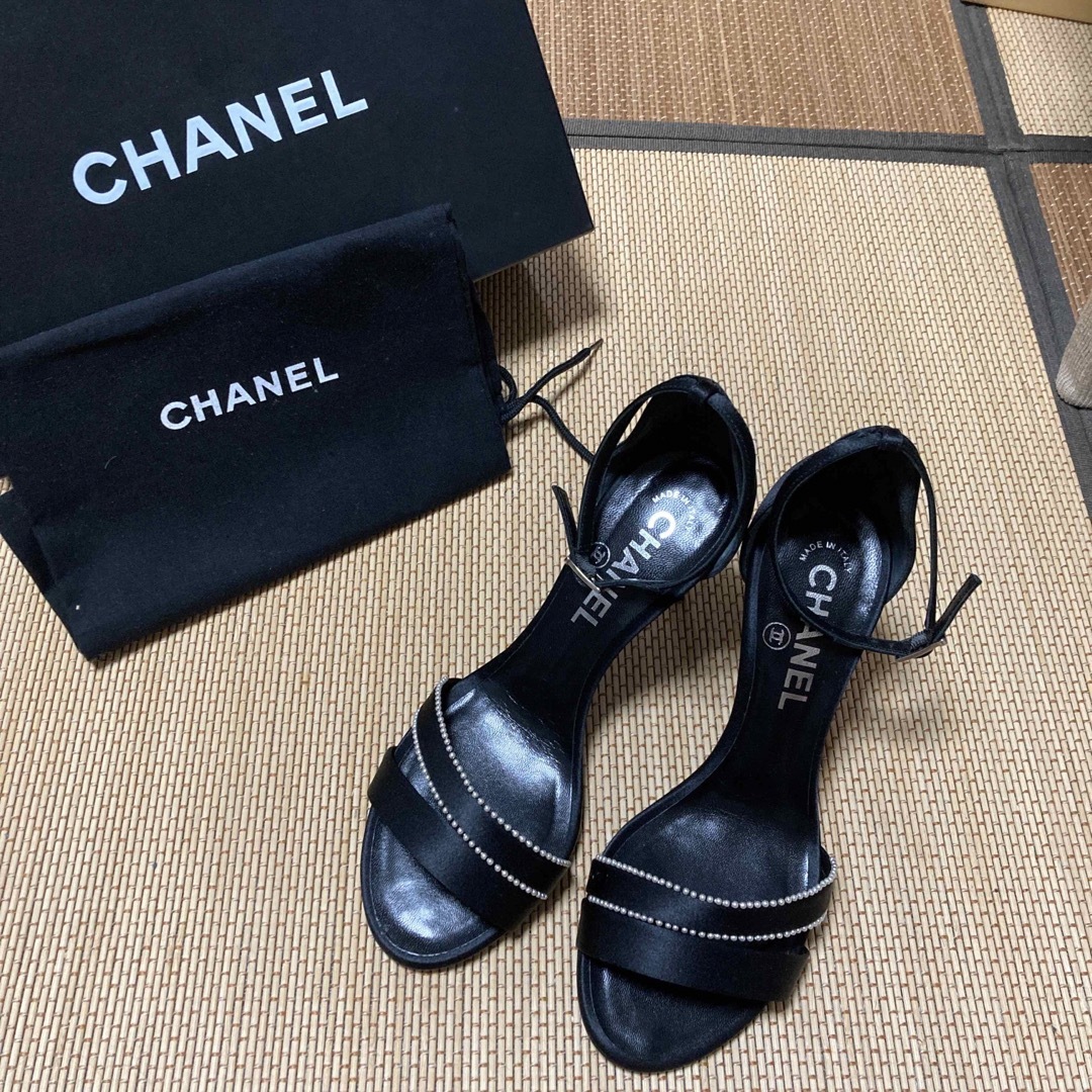 極美品★CHANEL シャネルココマーク パンプス クラシック黒36.5ヒール