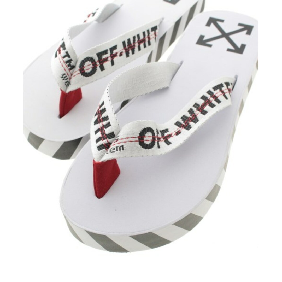 OFF-WHITE(オフホワイト)のOFF-WHITE オフホワイト サンダル EU41(26cm位) 白x黒 【古着】【中古】 メンズの靴/シューズ(サンダル)の商品写真